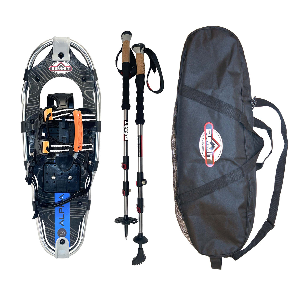 Alpha Pro 21 Snowshoe Bundle | Summit Snowshoes