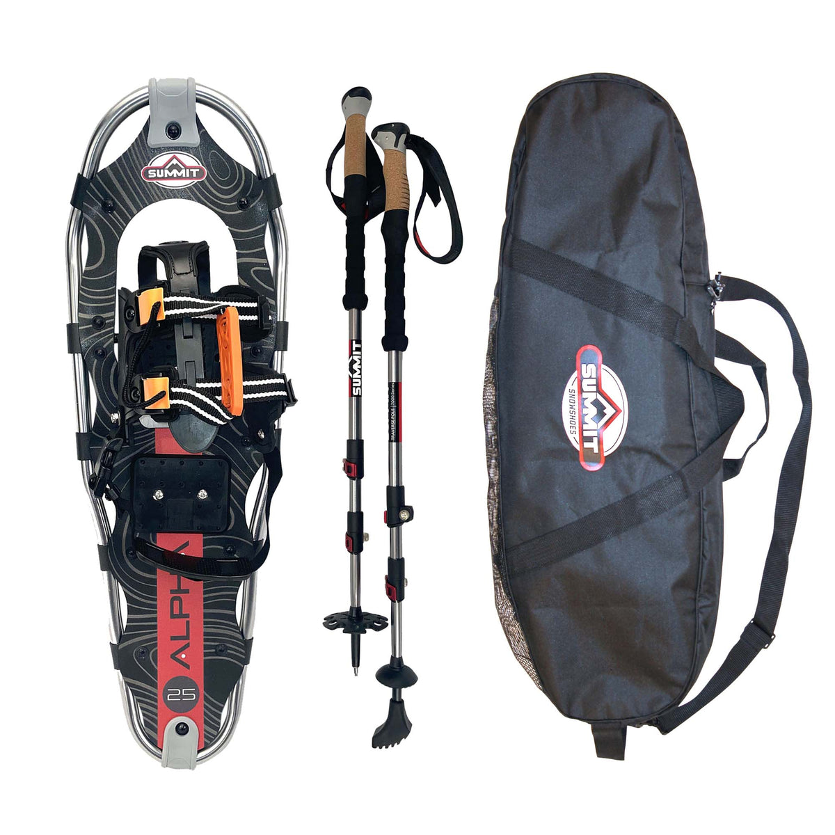 Alpha 25 Snowshoe Bundle | Summit Snowshoes