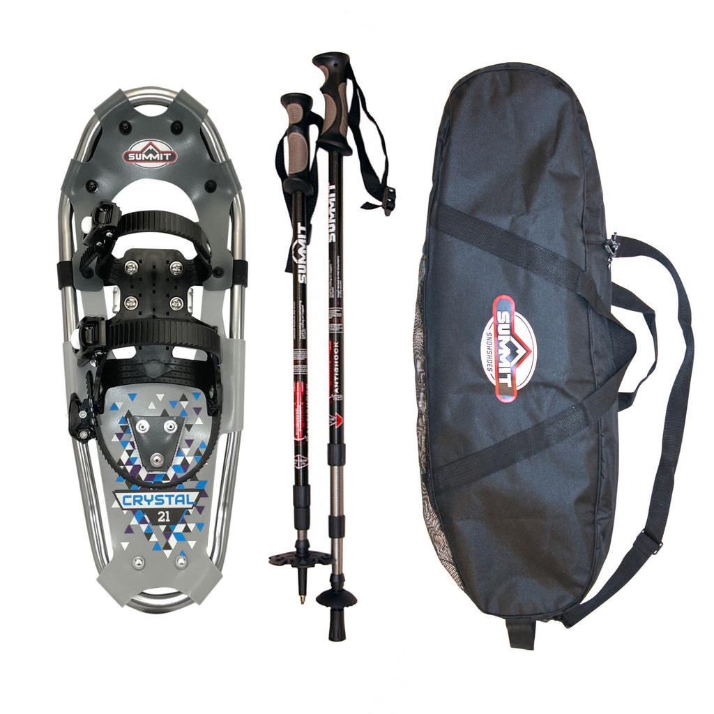 Crystal LYT 21 Snowshoe Bundle | Summit Snowshoes