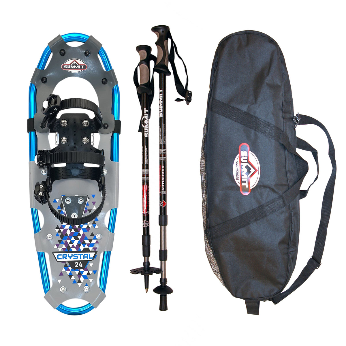 Crystal LYT 24 Snowshoe Bundle | Summit Snowshoes