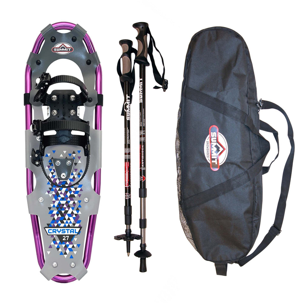 Crystal LYT 27 Snowshoe Bundle | Summit Snowshoes